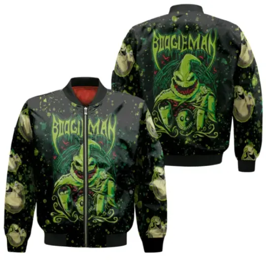 Oogie Boogie Boogieman Nightmare Before Christmas Bomber Jacket
