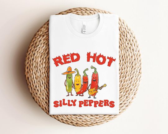 Red Hot Peppers Shirt, Silly Peppers Shirt, Funny Women Shirt, Trendy Shirt, Retro Meme Shirt, Funny Music Shirt, Gift for Women