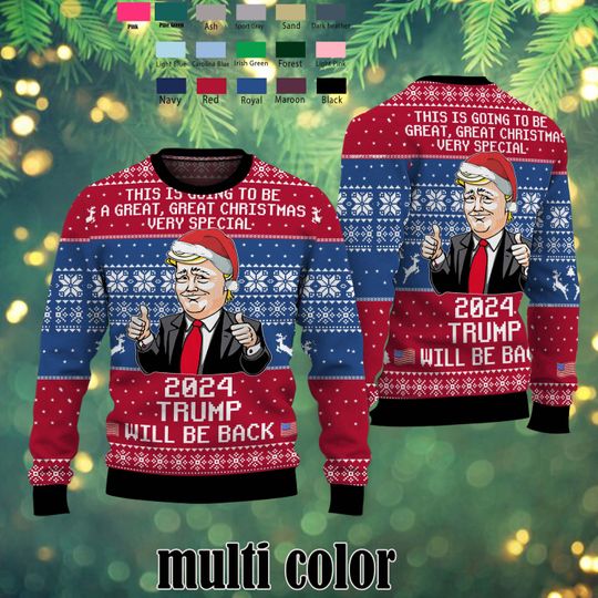 Make USA Great Again Trump Christmas Sweater Sweater,Trump Ugly Sweater Shirt,Funny Trump2024 Sweater,Trump Ugly Christmas,Ugly Sweater 2024