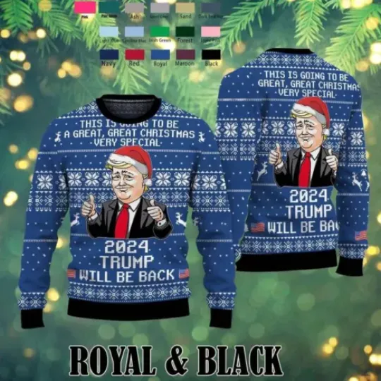 Bg Make Usa Great Again Trump Christmas Ugly Sweater
