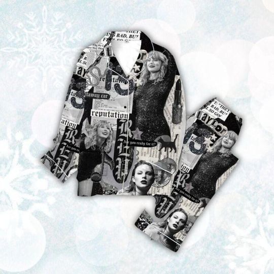 Reputation Pajamas Set, Eras Tour 2023 Shirt Pajamas Set