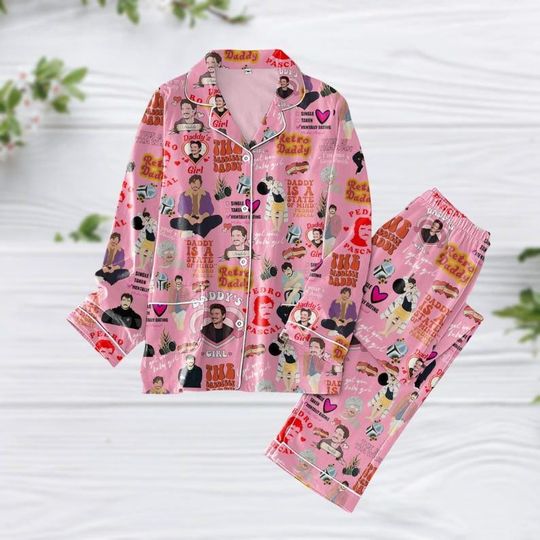 Pedro Pascal Pajamas Set, Pedro Mando Pajamas Pants, Pablo Escobar Holiday Pajamas, Pascal Mando Pajamas, Pedro Pascal Set Of Pajamas