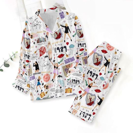 Swift versions Eras Tour Pajamas Set, Family Christmas Pajamas Set