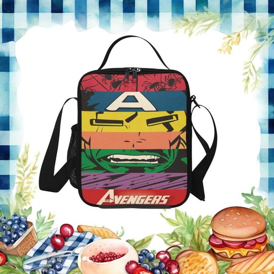 Character Marvel Group Print Crossbody Bag