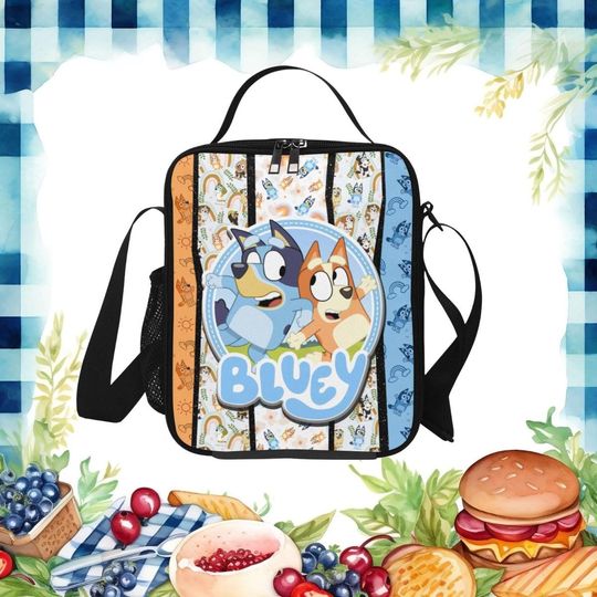 Character blue dog Crossbody Bag