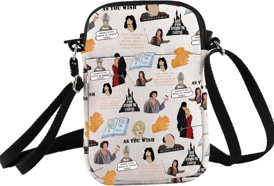 As You Wish Crossbody Bag Bride Princess Movie Gifts 80s Movie 1987 Gifts Movie Merchandise Movie Quote Bag