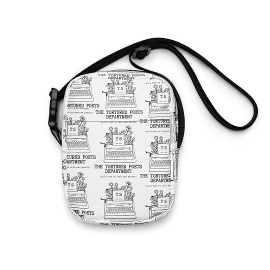 The Tortured Poets Department Typewriter & Flowers | TTPD Crossbody Bag