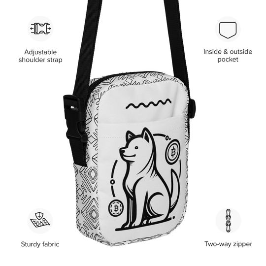 Shiba Inu crossbody bag #4 | Crypto | Cryptocurrency | HODL | HODLER | In crypto we trust | Gift for trader