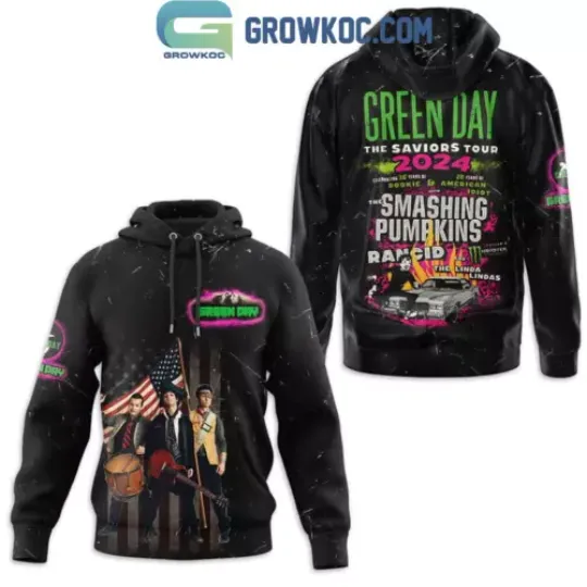 Green Day The Saviors Tour With Rancid 2024 3D Hoodie