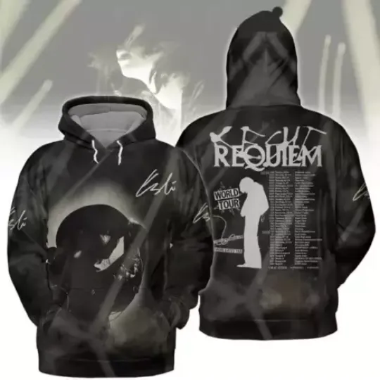 3d hoodie US size, Keshi Requiem World Tour 2024 Hoodie, Keshi Requiem shirt