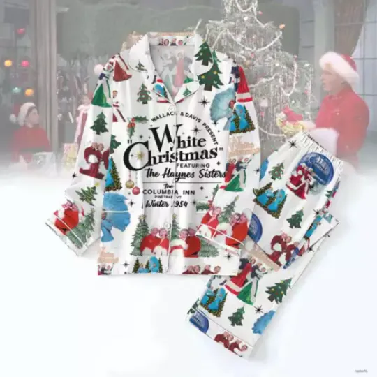 White Christmas Movie 1954 Shirt, Columbia Inn Shirt, Xmas Movie Women Pajamas
