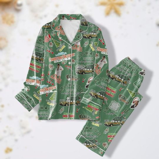 Griswold Christmas Pajamas, Christmas Tree Farm Pajamas, Christmas Movie Pants Pajamas, Winter Holiday Pajamas, Christmas Vacation Pjs