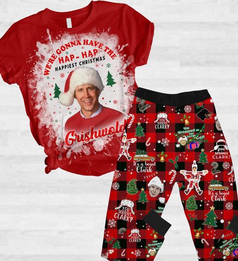 Griswold's Christmas Pajamas, Griswolds Tree Farm Pajamas Set, You Serious Clark Pjs Christmas, Clark Griswold Shirt, Christmas Gift