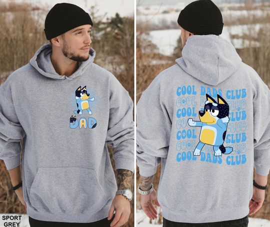 BlueyDad Bandit Heeler Hoodie, BlueyDad Bingo Family Hoodie, BlueyDad Bandit Dad Hoodie