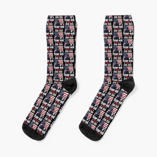 Trump We Won Wins Inauguration 47 US President 2025 Election Socks