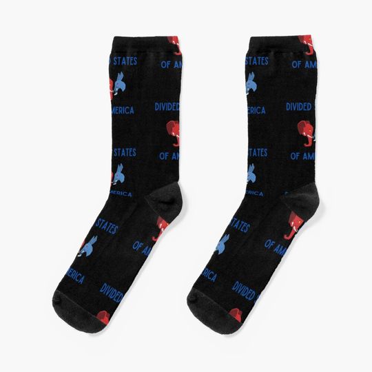 Funny American Politics Political Democrat Republican Election 2024 Socks