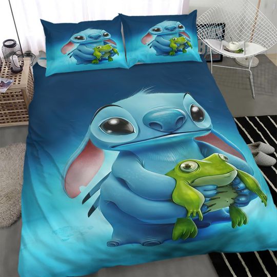 Disney Stitch Bedding Set, 3D Children Bedding Set