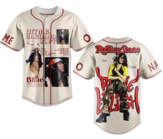 Billie Eilish La Vera Rolling Stone Personalized Baseball Jersey