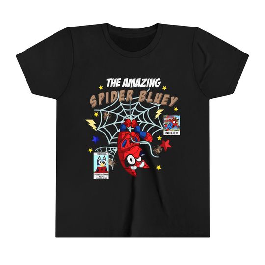 Spider BlueyDad Youth Short Sleeve Tee
