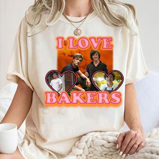 I Love Baker's Heart Shirt, Peeta Mellark Hungers Games Tee