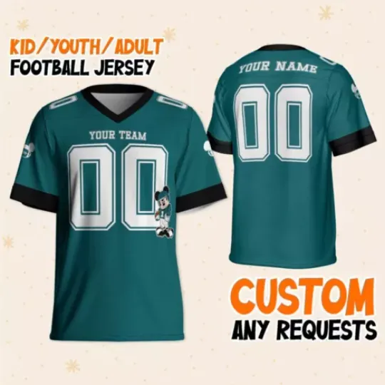 Custom Disney Mickey Super Eagle Sport Classic Green Football