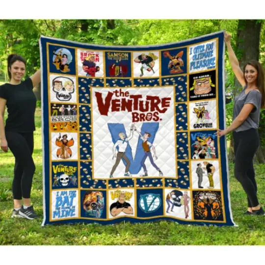The Venture Bros Quilt, The Venture Bros Cartoon TV Series Quilt Blanket