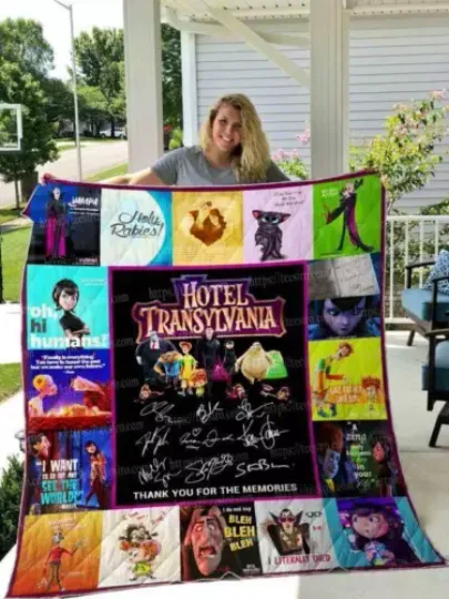 Hotel Transylvania Blanket  Mavis Dracula Quilts Blanket Soft and Cozy