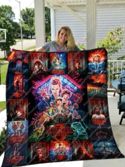 Stranger Things Version Quilt Blanket, Gift For Fans