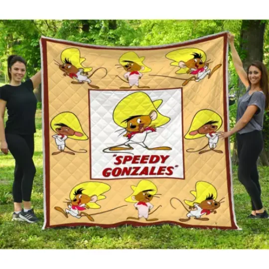 Speedy Gonzales Quilt  Looney Tunes Cartoon Movies Quilt Blanket