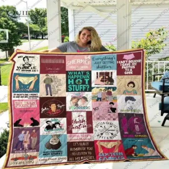 Sixteen Candles Blanket  Sixteen Candles Movies Quilt Blanket