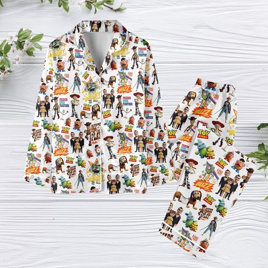 Toy Story Pajamas Set, Buzz Lightyear Pajamas Pants, Toy Story Movie Xmas Pajamas, Disney World Holiday Pajamas, Woody Cowboy Gift