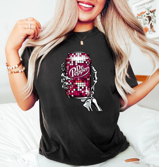 Dr. Pepper Shirt, Skeleton Shirt, Halloween Sweater, Cute Dr Pepper Shirt