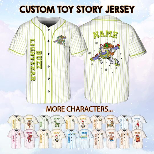 Custom Disney Toy Story Characters Christmas Jersey, Pixar Toy Story Characters Group Jersey, Toy Story Movie Characters Jersey