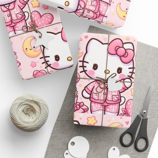 Cute Hello Kitty Wrapping Paper
