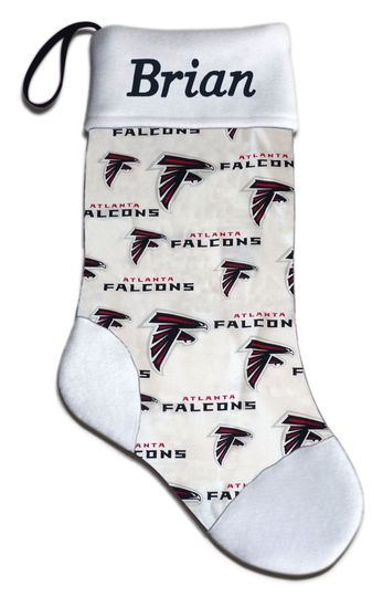 Personalized football Atlanta Falcons Football Christmas Stocking
