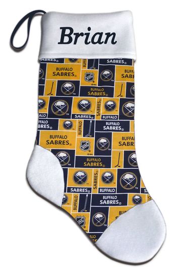 NEW Personalized NHL Buffalo Sabres Hockey Christmas Stocking Gift