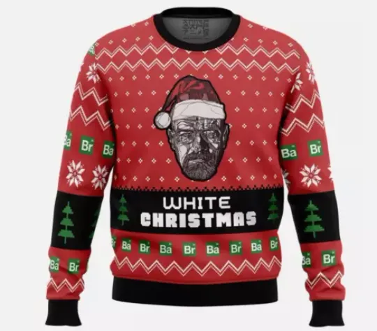 White Christmas Breaking Bad Ugly Christmas Sweater