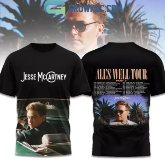 Jesse McCartney 2024 All s Well Tour Part 2 3D T-Shirt