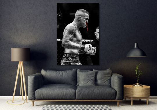 Dustin Poirier Wall Art,Dustin Poirier Poster , UFC 302 Islam Makhachev vs. Dustin Poirier Poster