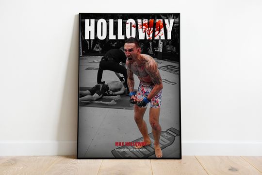 Max Holloway Framed UFC Poster Wall Art