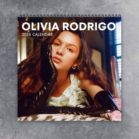 Olivia Rodrigo Wall Calendar 2025 | Celeb 2025 Calendar | Drivers License Single | High School Musical | Best Gift For Christmas, New Year