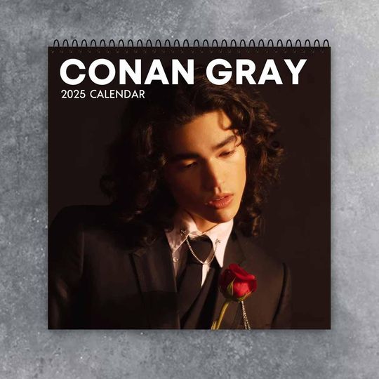 Conan Gray Wall Calendar 2025 | Celeb 2025 Calendar | Kid Krow Album Hit | Conan Gray Singer Fan | Best Gift For Christmas, New Year