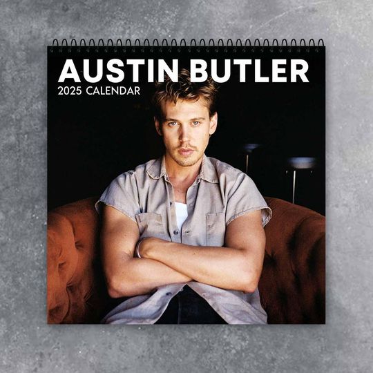 Austin Butler Wall Calendar 2025 | Celeb 2025 Calendar | Elvis Movie | Golden Globe Award | Best Gift For Christmas, New Year