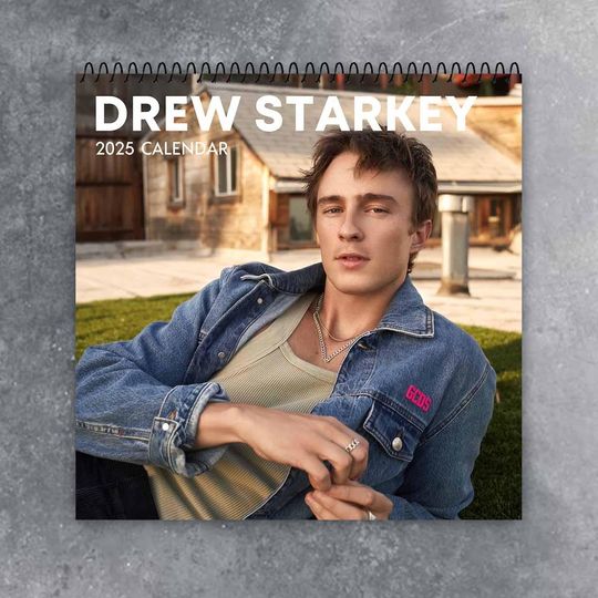 Drew Starkey Wall Calendar 2025 | Celeb 2025 Calendar | OBX Movie | Drew Starkey Actor Fan | Best Gift For Christmas, New Year