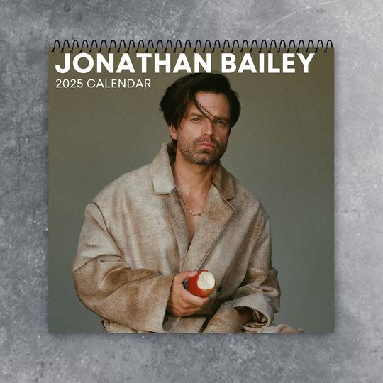Jonathan Bailey Calendar 2025 | Celeb 2025 Calendar | Fellow Travelers Movie | Peabody Awards | Best Gift For Christmas, New Year