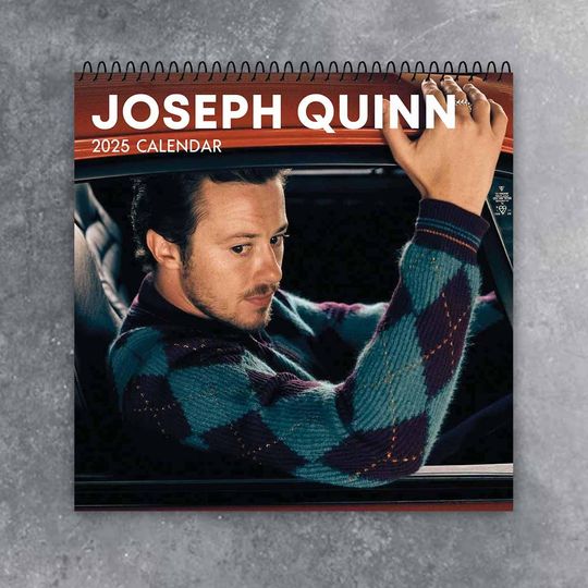 Joseph Quinn Calendar 2025 | Celeb 2025 Calendar | Stranger Things Movie | MTV Movie Award for Best Breakthrough Performance | Gift For Xmas
