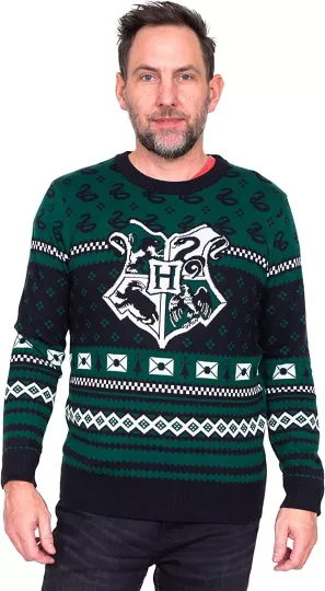 Harry Potter Slytherin Xmas Patterns Ugly Christmas Sweater