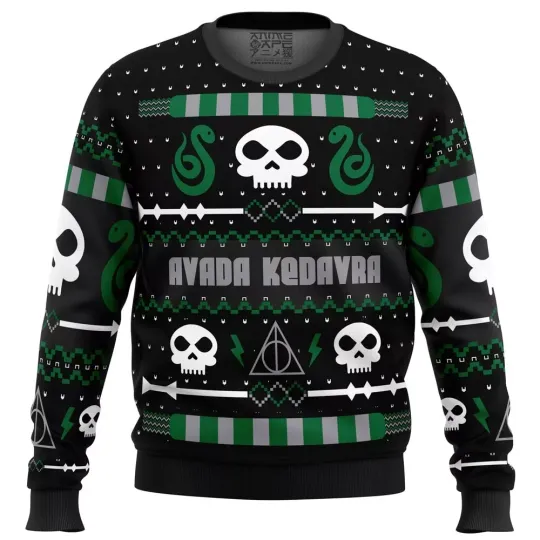The Dark Sweater Harry Potter Ugly Christmas Sweater Festive Wizard Gift