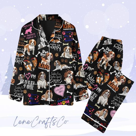 Dog Lover Christmas Pajamas, Cute Dog Pajama Set, Animal Lover Holiday Pajamas, Family Matching Pjs, Christmas Pajamas for Pet Lovers