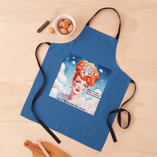 I Love Lucy In The Sky With Zirconia Apron